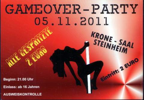 Gameover-Party