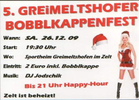 5. Greimeltshofer Bobblkappenfest